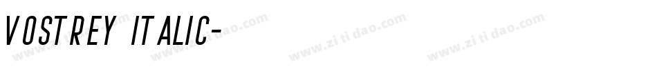 Vostrey Italic字体转换